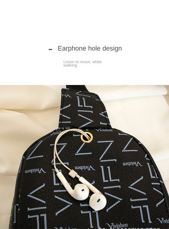 Large Capacity Fashion Casual Print Waist Bag - Spacious Chest Bag with Adjustable Straps for Daily Travel, Hiking, Outdoor Activities - Stylish and Practical Accessory for Men and Women