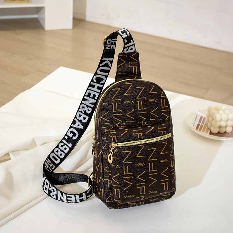 Large Capacity Fashion Casual Print Waist Bag - Spacious Chest Bag with Adjustable Straps for Daily Travel, Hiking, Outdoor Activities - Stylish and Practical Accessory for Men and Women