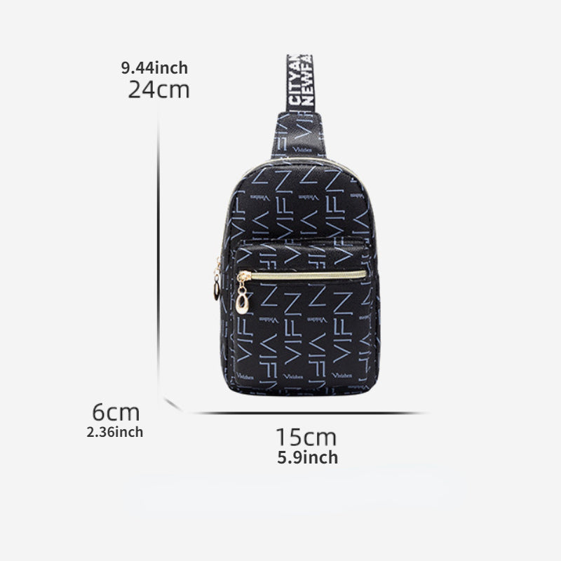 Large Capacity Fashion Casual Print Waist Bag - Spacious Chest Bag with Adjustable Straps for Daily Travel, Hiking, Outdoor Activities - Stylish and Practical Accessory for Men and Women