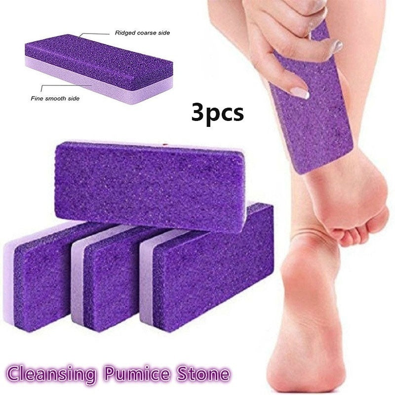 3pcs/1pc Reusable Foot Pumice Sponge Stones Foot Care Callus Exfoliate Hard Skin Remover Pedicure Scrubber Scrub Manicure Tools Pedicure Spa supplies