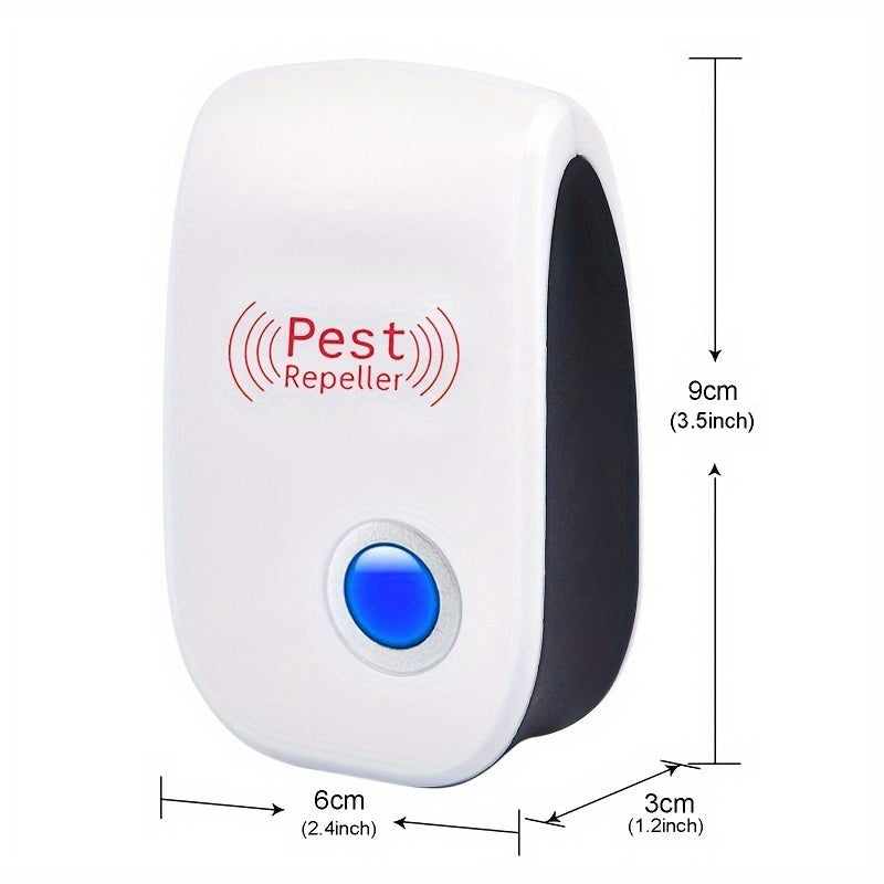 2pcs, Ultrasonic Pest Repeller - Effective Indoor Pest Control For Home, Kitchen, Office, Hotel, And Warehouse - Mosquito And Rat Repellent, Pest Control, Summer Essentials, Apartment Essentials, Household Gadgets