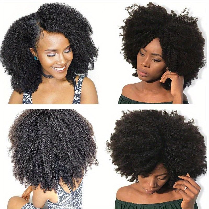 Brazilian Afro Kinky Curly Hair Weave 10A Virgin Natural Remy Human Hair Bundles Extension 3B 3C Hair Products