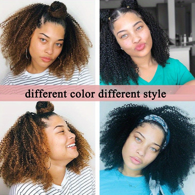 Brazilian Afro Kinky Curly Hair Weave 10A Virgin Natural Remy Human Hair Bundles Extension 3B 3C Hair Products