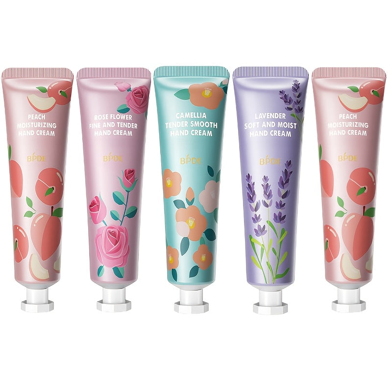 Fruit and plant essence hand cream, suitable for hand care, moisturizing, refreshing, not greasy, small package, portable, suitable for both men and women in all seasons