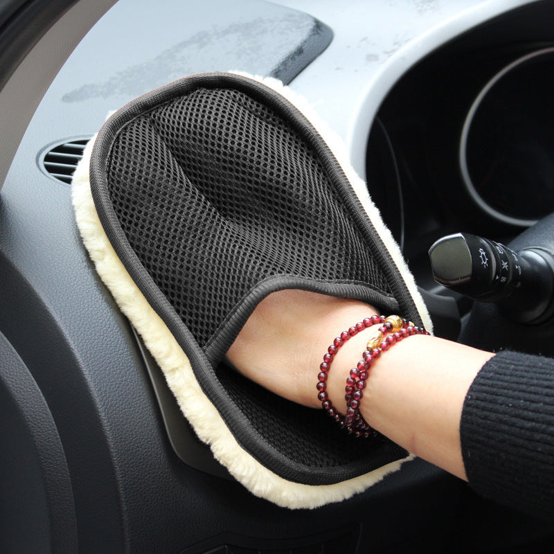 9.84" x 3.5" Microfiber Ultra-Soft Car Cleaning Glove, Perfect for Auto Detailing & Maintenance