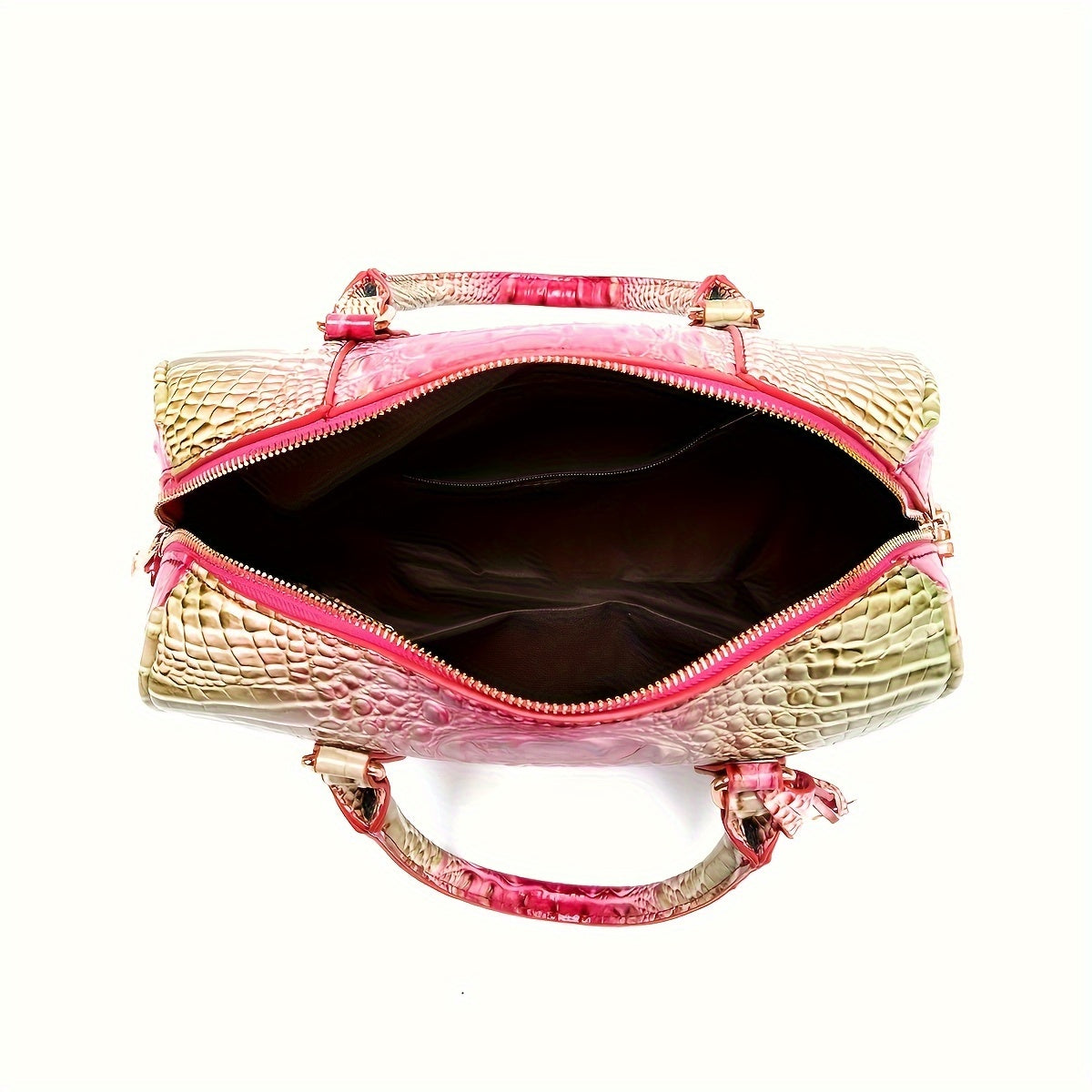 Crocodile Pattern Luxury Crossbody Bag, Top Handle Bag Purse, Classic Fashion Versatile Shoulder Bag