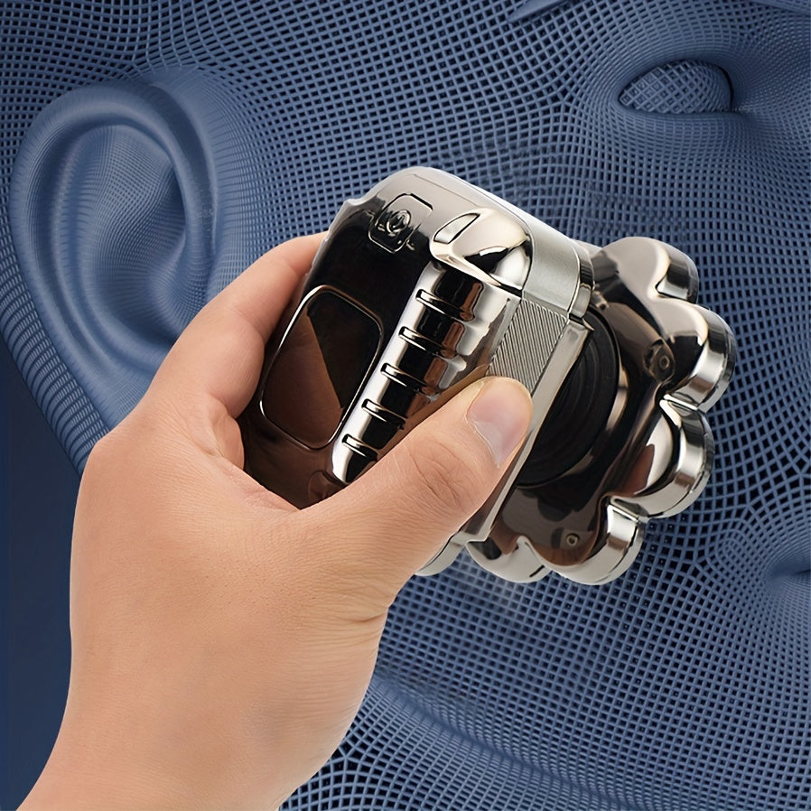 5-in-1 Electric Razor For Men: Detachable Head Shavers With LCD Display, Waterproof Bald Shaver, Magnetic Suction, Hair Clippers, Nose Trimmer, Brush, & Massager!