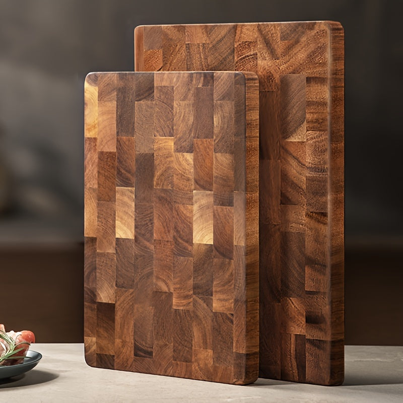 1/2pcs, Chopping Board, Wooden Cutting Board, Butcher Block, Cheese Charcuterie Board, Charcuterie Board for Meat, Cheese, Bread, Vegetables And Fruits, Cutting Board for Home Dormitory, Kitchen Gadgets, Gifts for Family