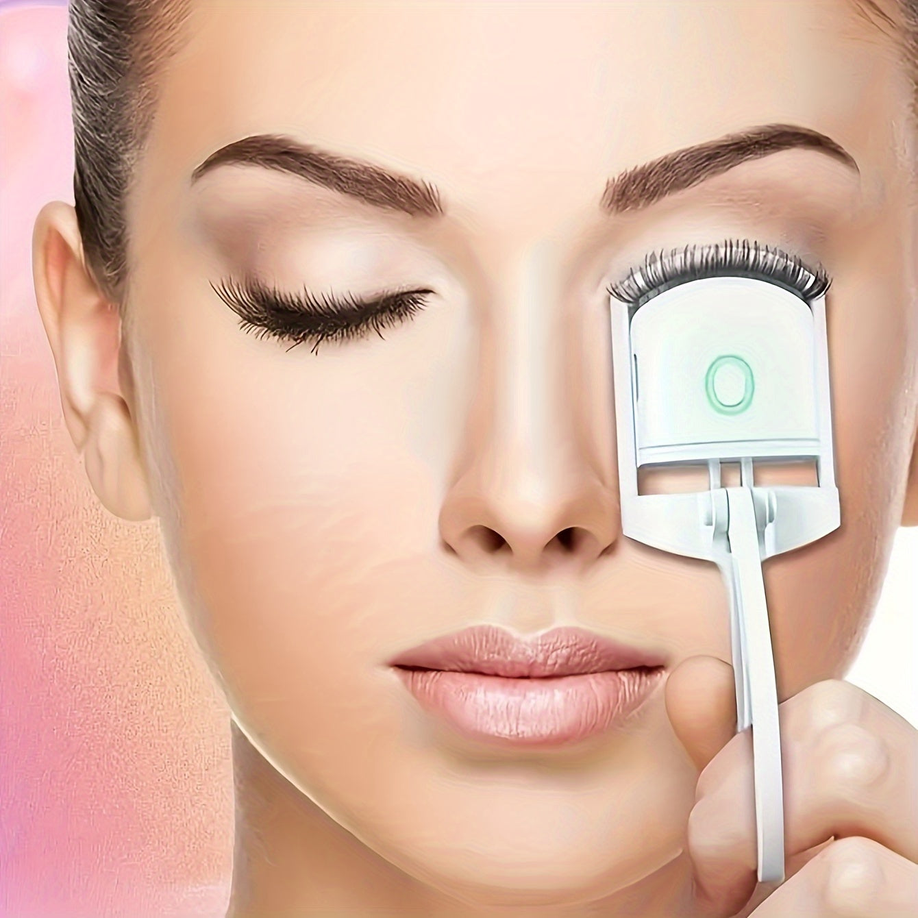 NIJ Electric Eyelash Curler with Technology - Corded Curling Device, Instant Volume & Lift, No to Lashes, for & (Plug-in, System) - Beauty Electronics for Sensitive Scalp/Collagen