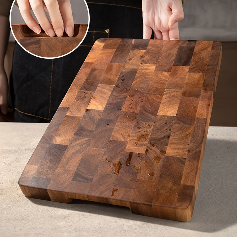 1/2pcs, Chopping Board, Wooden Cutting Board, Butcher Block, Cheese Charcuterie Board, Charcuterie Board for Meat, Cheese, Bread, Vegetables And Fruits, Cutting Board for Home Dormitory, Kitchen Gadgets, Gifts for Family