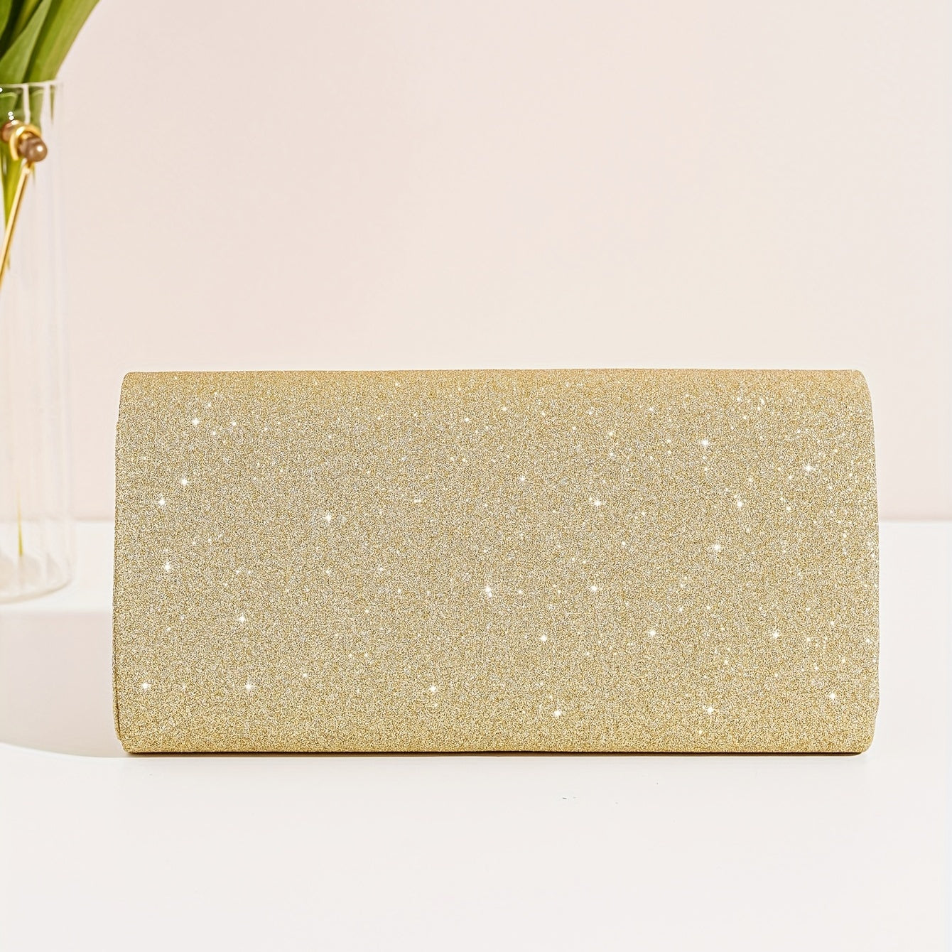 Women's Fashion Clutch With Shoulder Strap And Chain For Evening Party Wallet