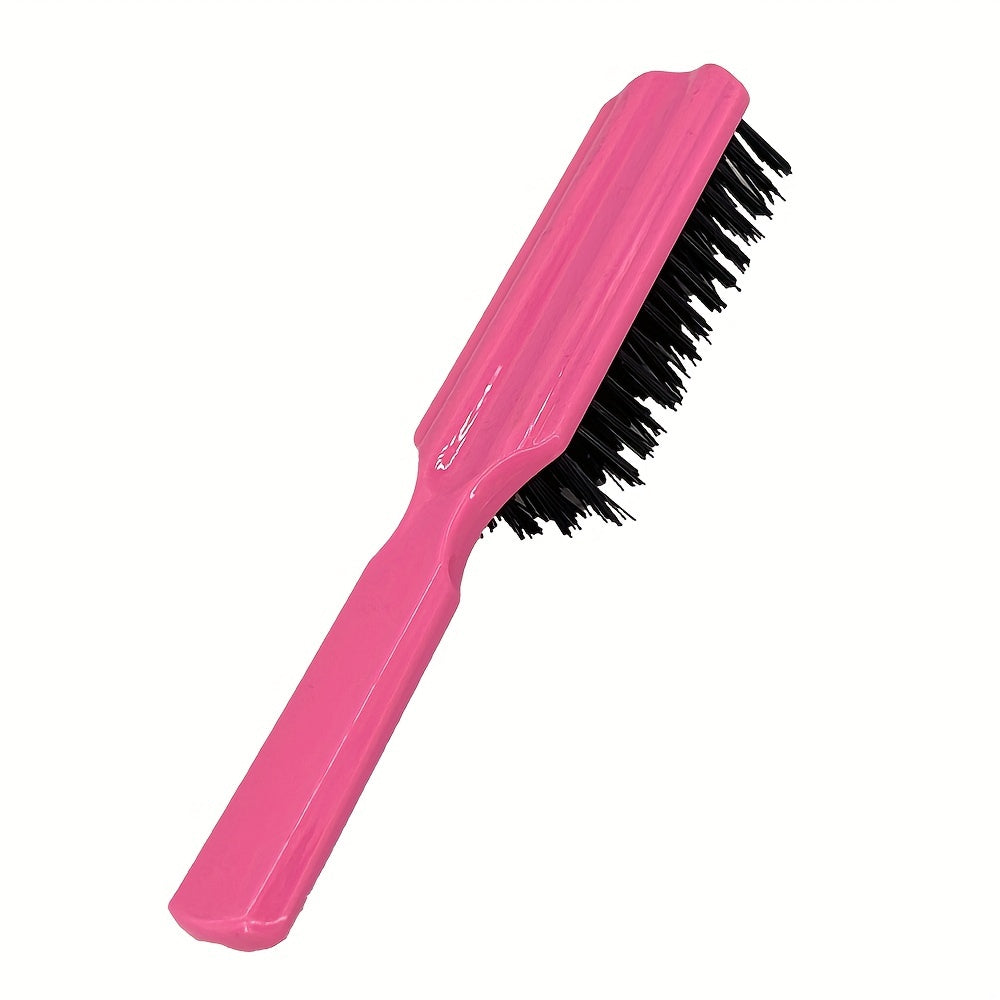 Hair Styling Beard Brush Carving Cleaning Brush for Men Plastic Handle Comb Hair Styling Tools Accessories Nylon Hair Brush
