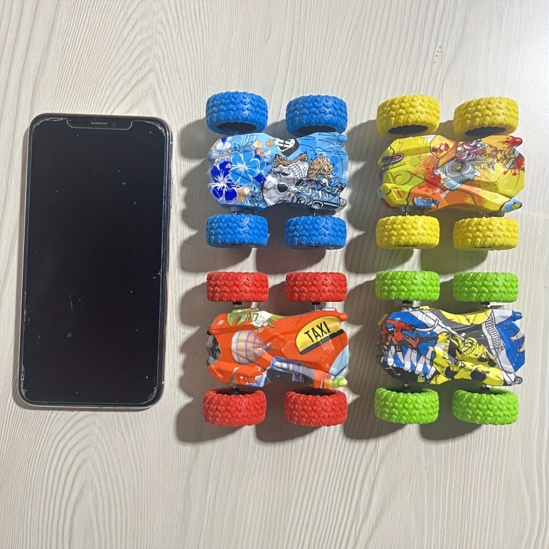 Fun Double-Side Vehicle Inertia Safety Crashworthiness And Fall Resistance Shatter-Proof Model For Kids Boy Toy Car Christmas, Halloween Gift