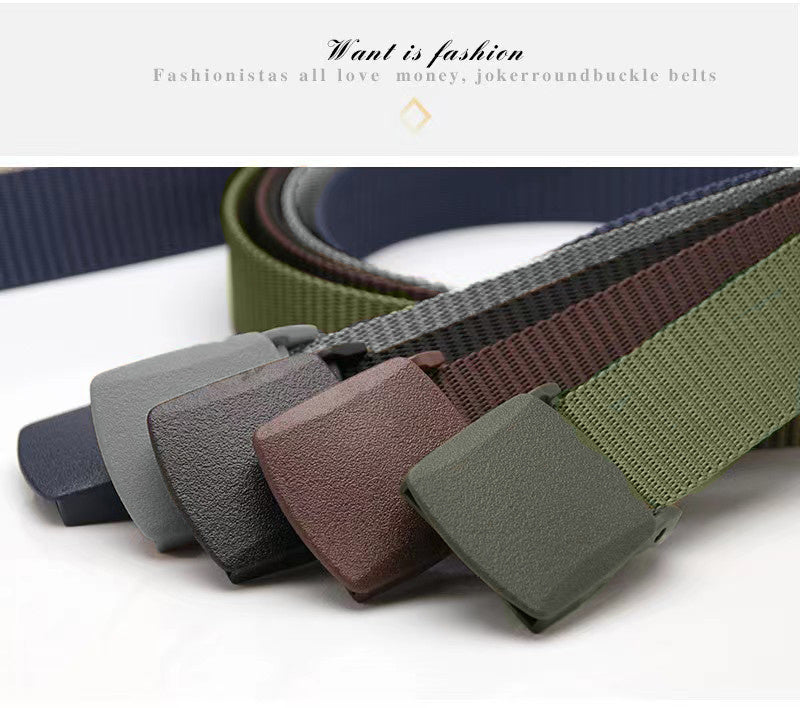 1pc Mens Casual Belt - Durable PP Material, Automatic Smooth Buckle, Timeless Simple Design - Perfect Gift for Young Men and Teenagers