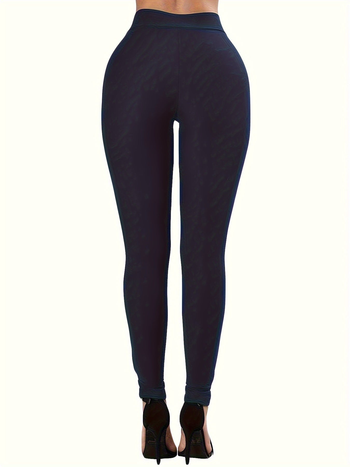 Autumn-Winter Trendy + Western Sexy Lace-Up Leggings with Double Rows of Eyelets, Cross-Tie Ankle Pants for Women, Solid Color Slim-Fit