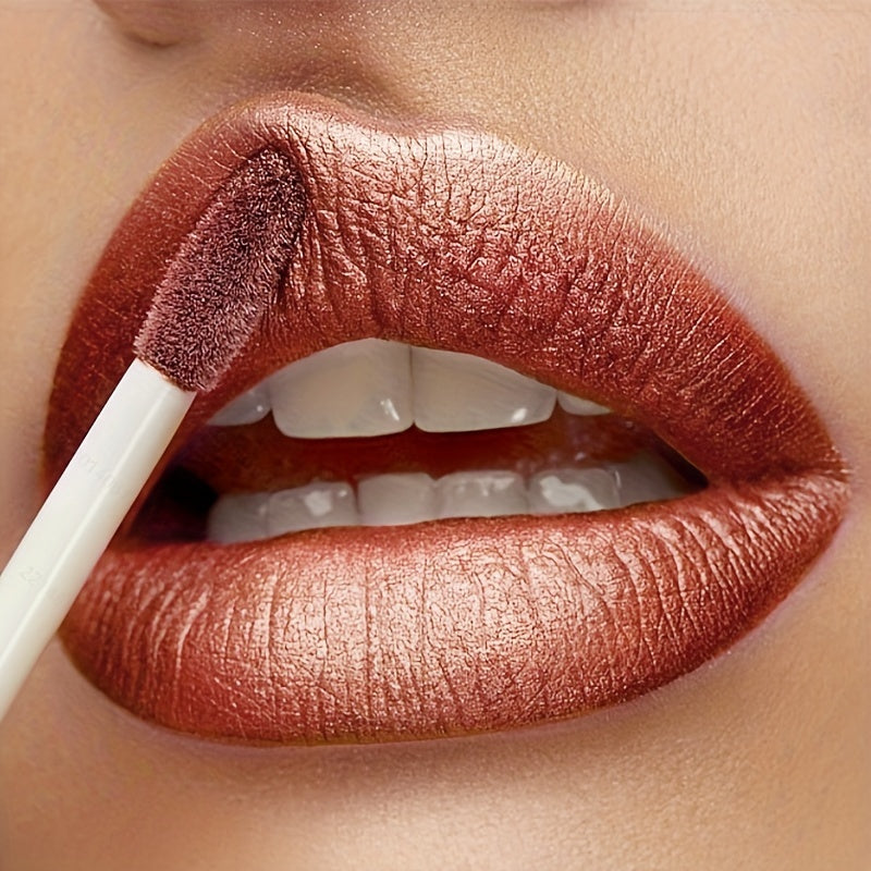 Golden Bar Luxury Lipstick - Timeless Velvety Smooth Finish, Intense Color Stay, Smudge-Proof & Waterproof - The Perfect Romantic Valentines Day Gift for Her