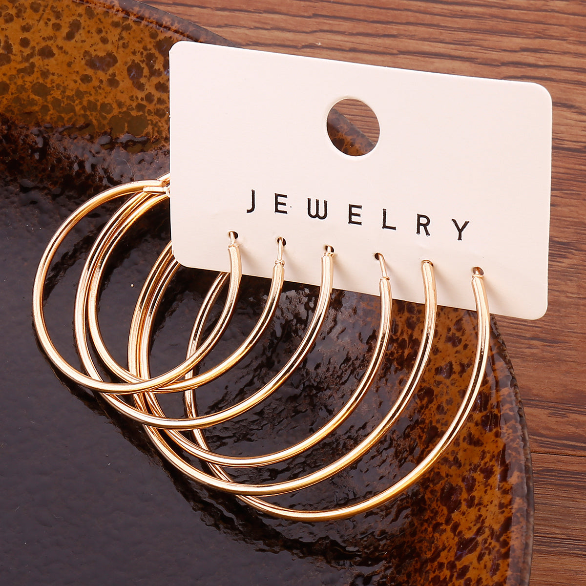 [Boho Vintage Earrings] 14K Golden Plated Earring Set, Boho Vintage Style Zinc Alloy, Non-Feathered Jewelry for Women