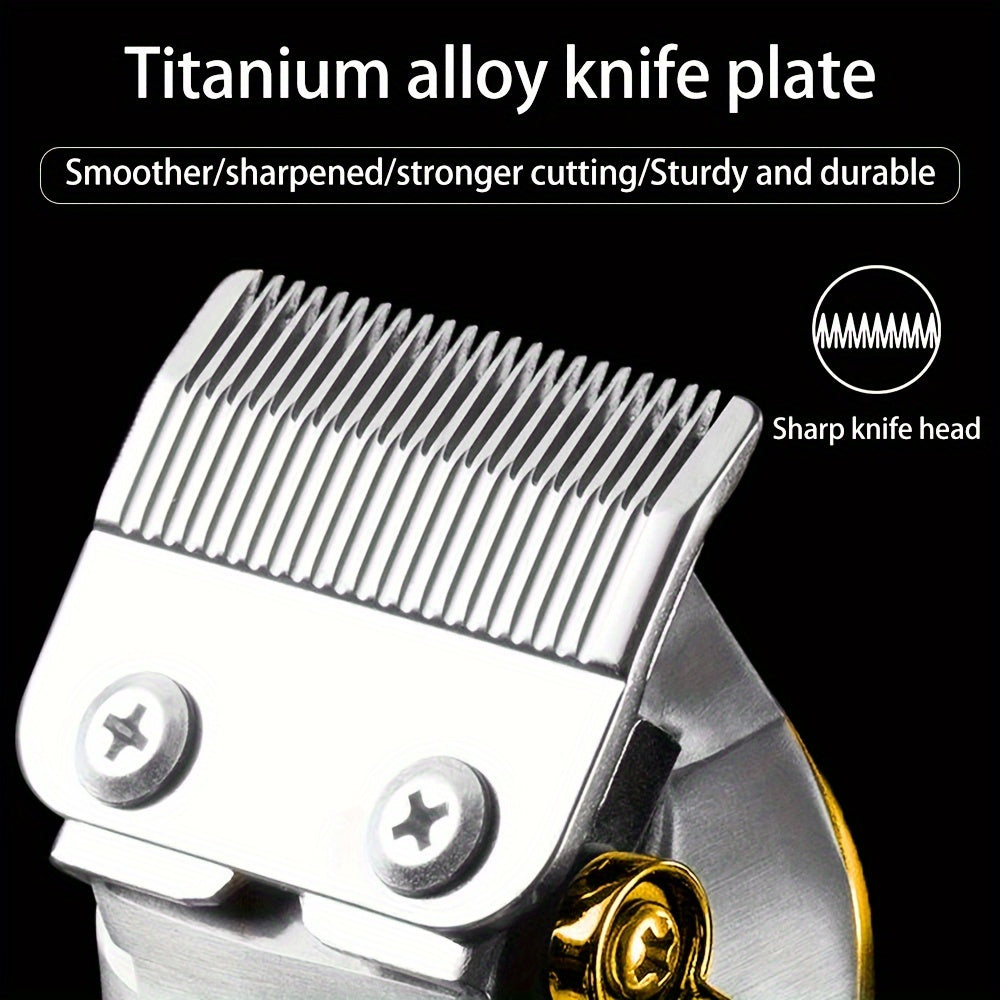 3pcs Men's Professional Hairdresser - T-Shaped Blade Trimmer With USB Charging, Beard And Razor Home Beauty Kit