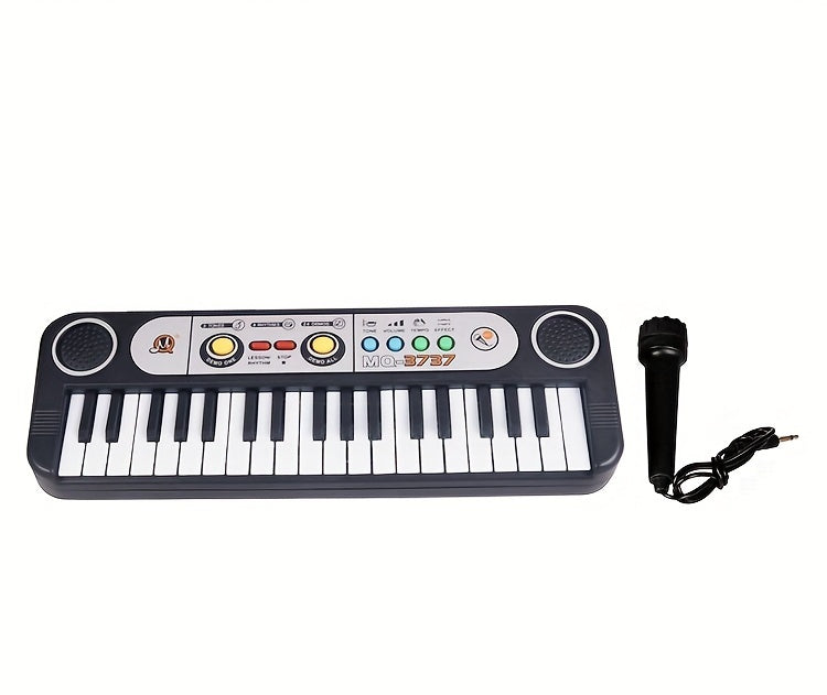 37-Key Monophonic Electronic Piano for Children | Suitable for Boys and Girls, Beginner'S Small Piano, Educational Toy for Toddlers, Multifunctional, PP Material, Perfect for Christmas or Birthday Gift (without Battery)