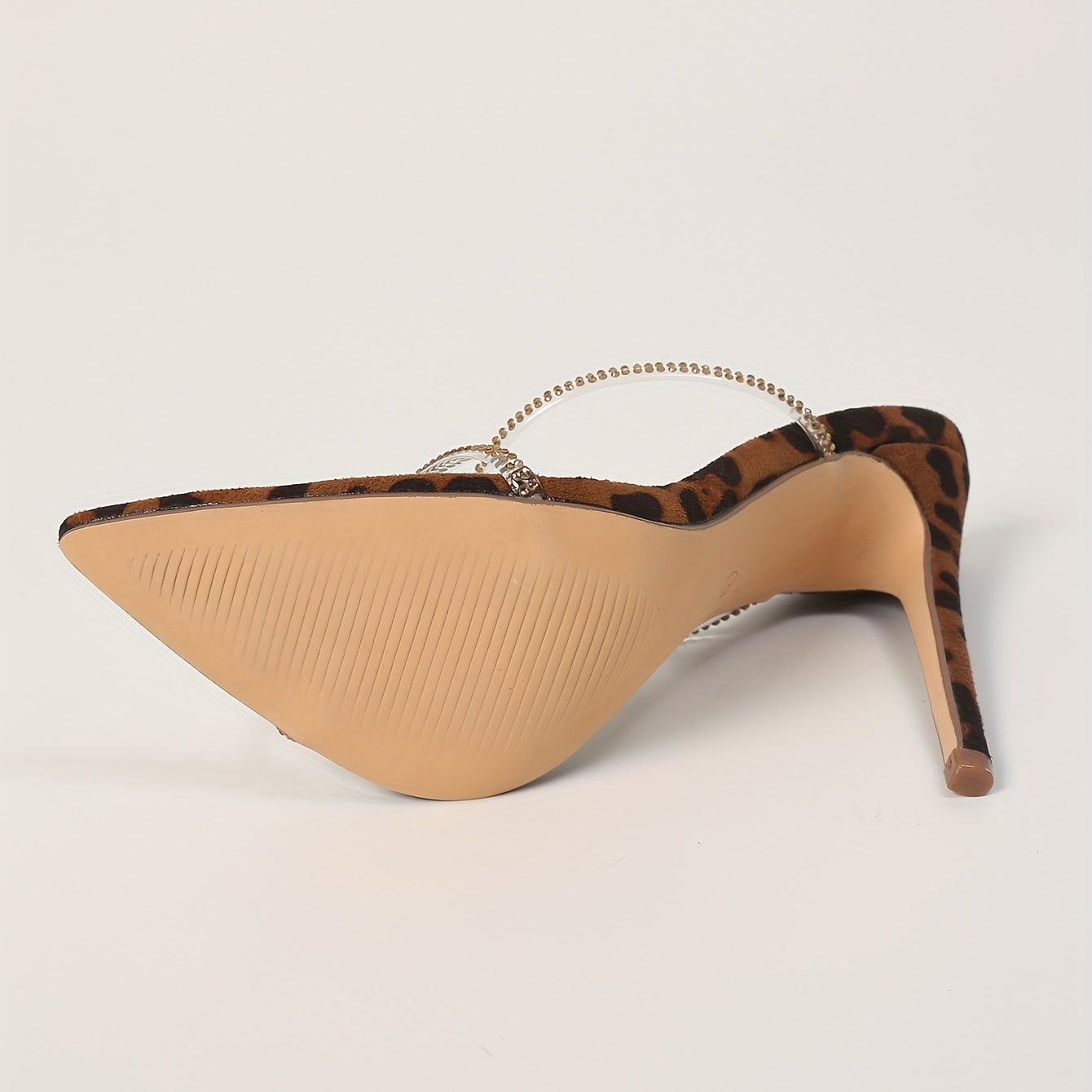 Women's Leopard Print Stiletto Heels, Pointed Toe Slip On Shoes, Women's Fashion Summer Pumps