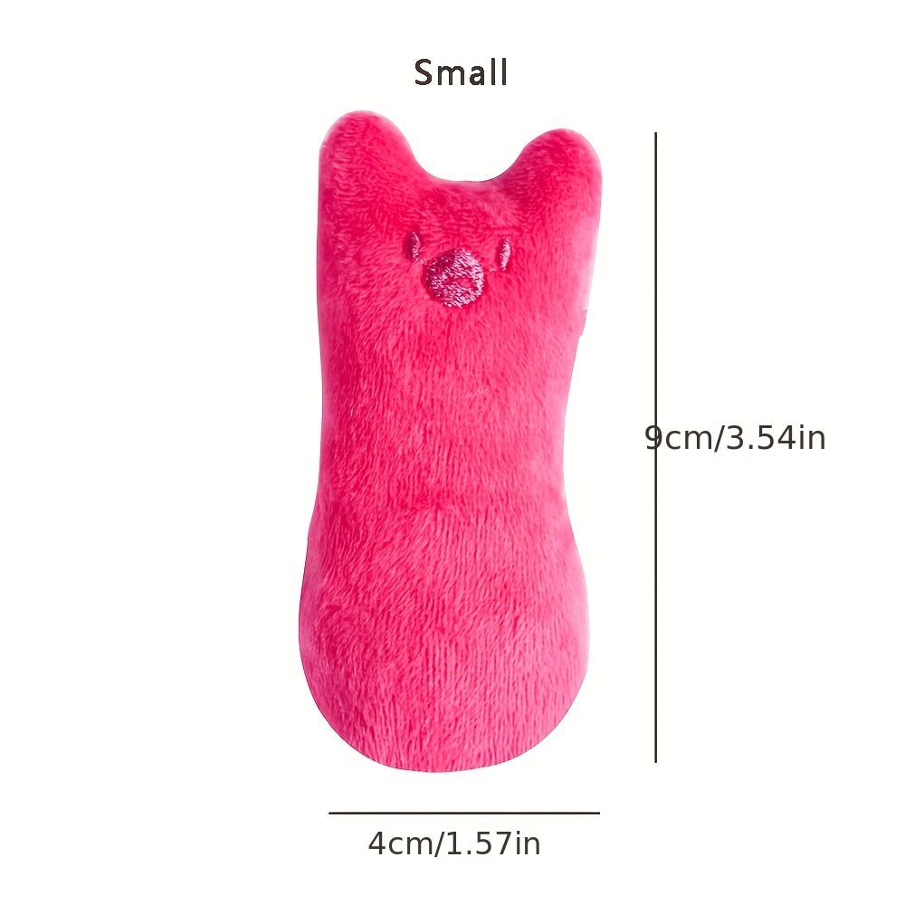 [1pc Squeaky Cat Toy] 1pc Interactive Cat Teaser Toy | Cat Design Containing Squeaky Plush Pillow Toy | Interactive Pet Supply