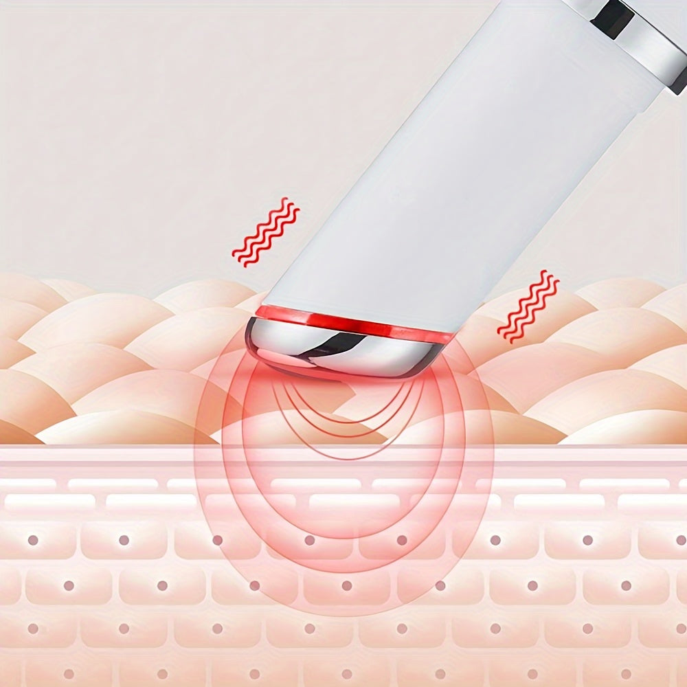 Rechargeable Heated Eye Massager Pen - Cosmetic Instrument - Hot & Cold Face Lifter, Relaxes Dark Circles, Eye Bags, Puffiness, Soothes Facial Tension, Perfect Birthday, Christmas Gift for Women and Men