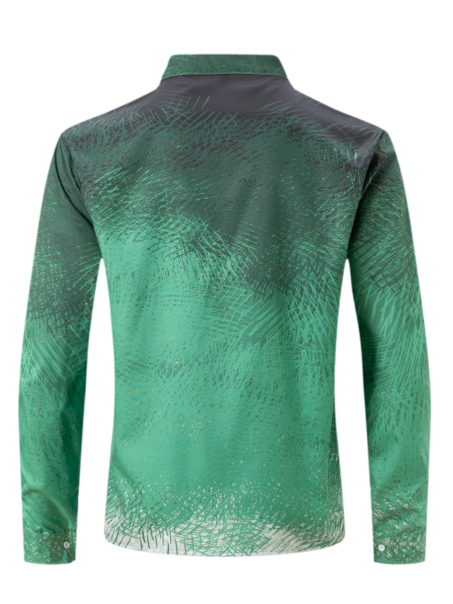 Mens Stylish Turn-Down Collar Long Sleeve Shirt - Fashionable Closure Design for Daily, Vacation, and Streetwear Outfits