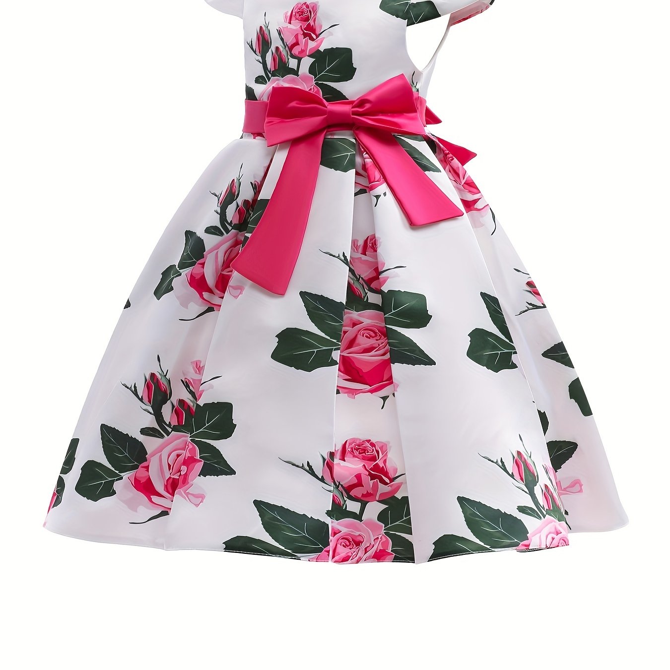 Children Eden 3-10 Years Girls Rose Print Dress