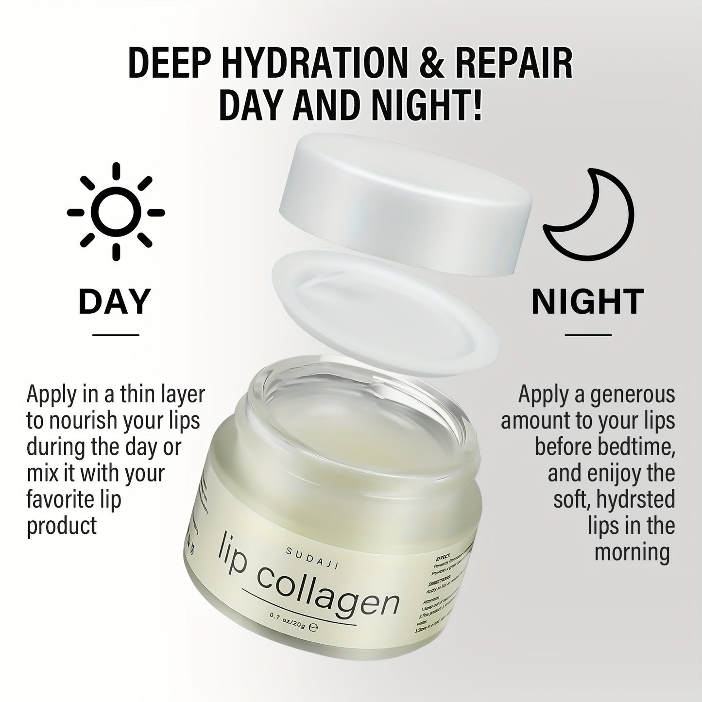 Blueberry & Strawberry Collagen Lip Mask with Vitamin A & E - Hydrating and Nourishing Personal Care for Women