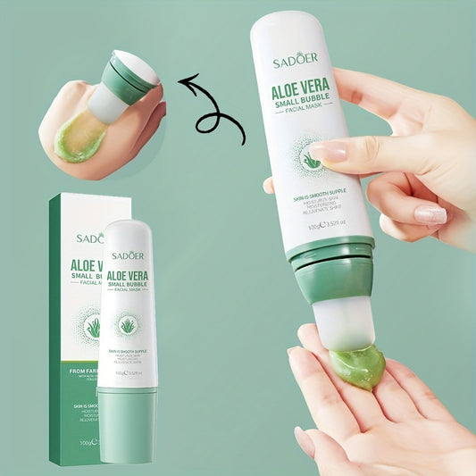 Aloe Vera Bubble Magic Mask - Deep-Purifying & Breakout-Defying - Invigorating Daily Care for All Skin Types - Unisex Formula
