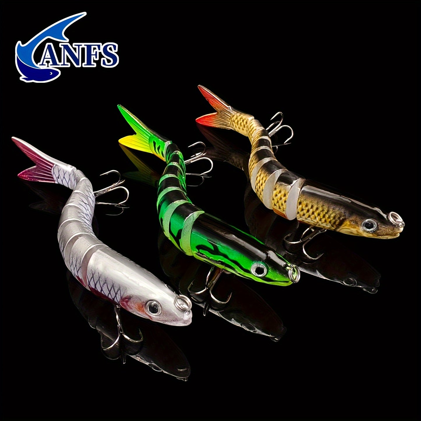 Fishing Lures Multi Jointed Swimbait Crankbait Slow Sinking Bionic Artificial Bait Freshwater Saltwater Trout Bass Fishing Accessories 20g 0.7oz/13.5cm 5.31inch