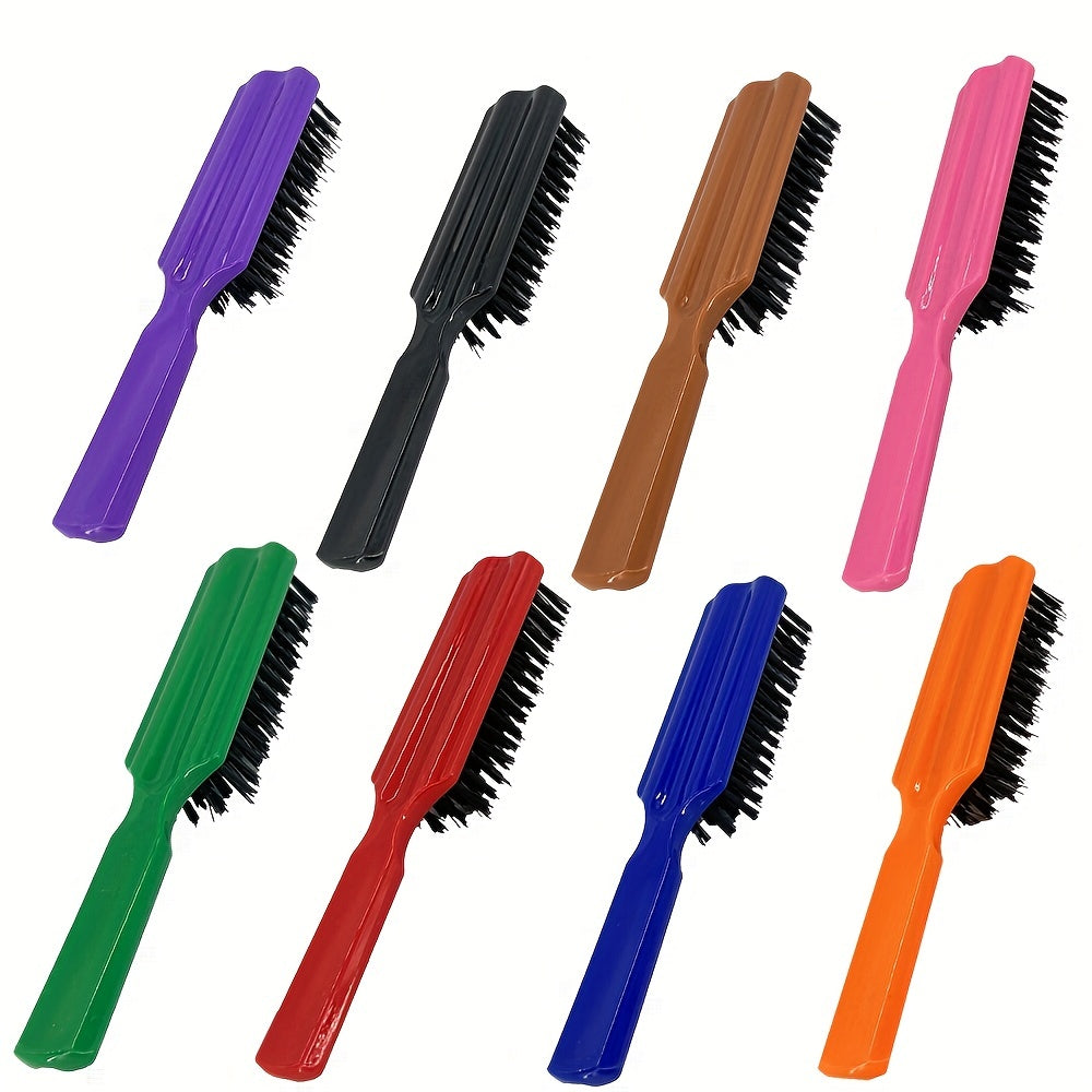 Hair Styling Beard Brush Carving Cleaning Brush for Men Plastic Handle Comb Hair Styling Tools Accessories Nylon Hair Brush