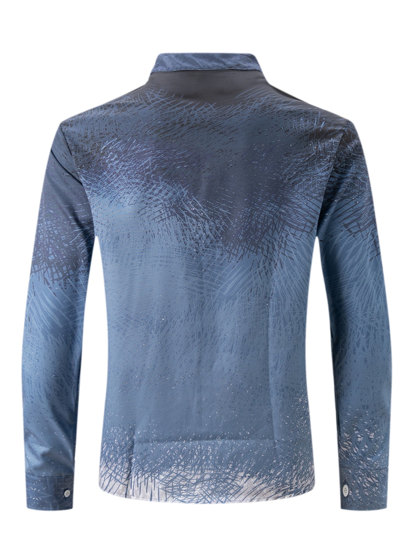 Mens Stylish Turn-Down Collar Long Sleeve Shirt - Fashionable Closure Design for Daily, Vacation, and Streetwear Outfits