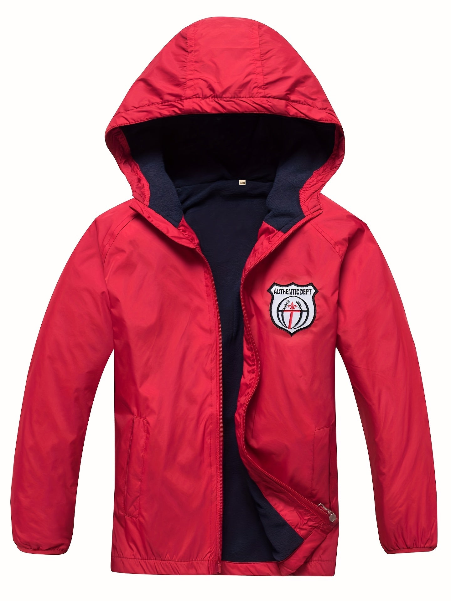 Boys Premium Zip Up Hooded Raincoat - Water-Resistant Windbreaker for Spring, Autumn, Winter - Durable & Stylish, Perfect Outerwear for Little Adventurers