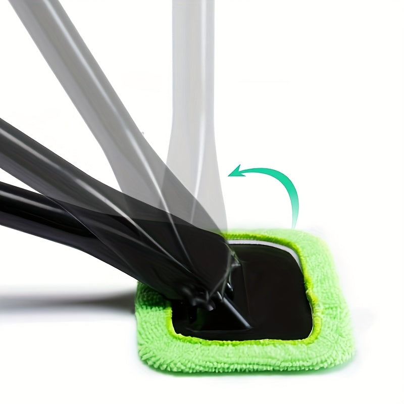 Windshield Cleaning Brush Kit • Long Handle Interior Car Glass Wiper • Plastic Material