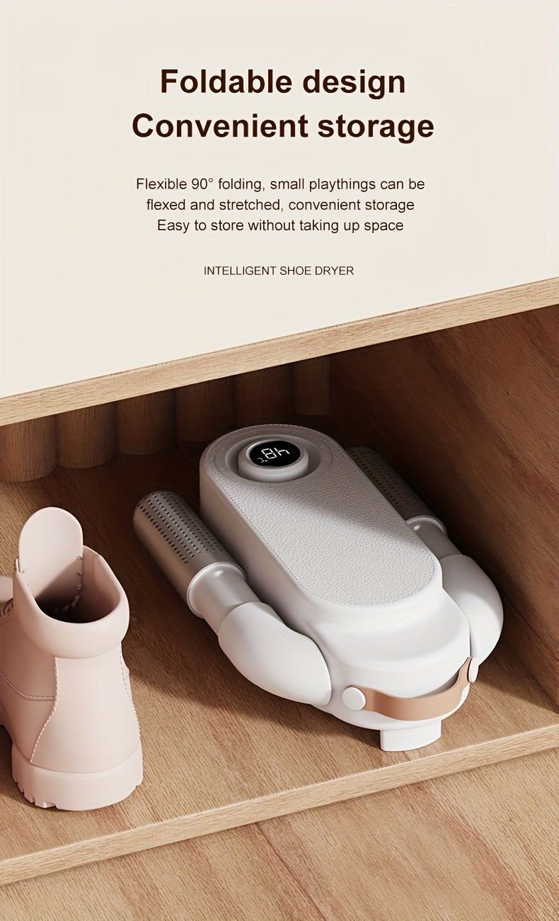 The Smart Shoe Dryer Is a Timed Device for Drying Shoes And Socks at Home Using Hot Air Circulation, Without Battery