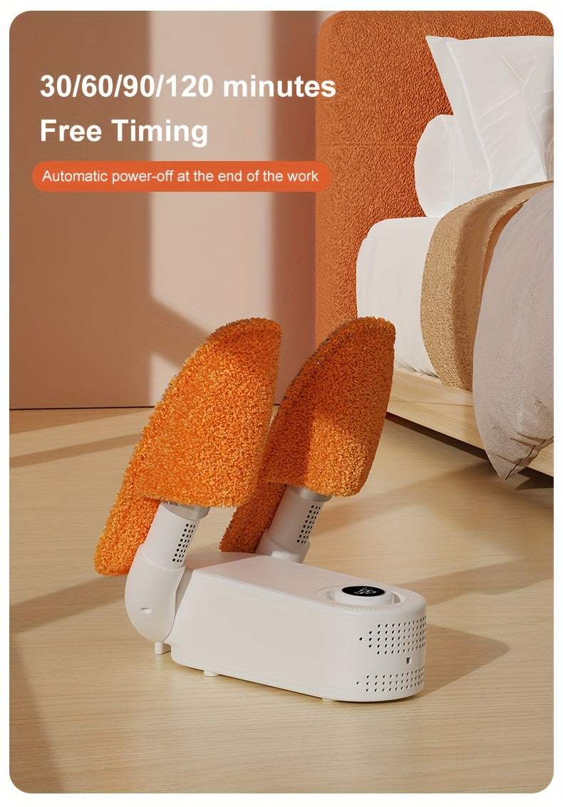 The Smart Shoe Dryer Is a Timed Device for Drying Shoes And Socks at Home Using Hot Air Circulation, Without Battery