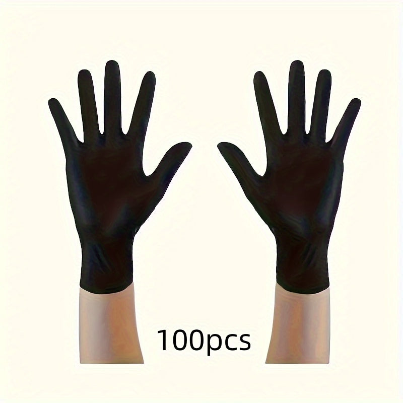 50/100pcs Ultra-Durable Nitrile Gloves - Waterproof, Tear-Resistant, And Powder-Free For Kitchen Cleaning, Tattoo, Hair Dyeing, Pet Grooming, Beauty Salons, And Household Chores - Perfect For Cleaning Supplies And Household G