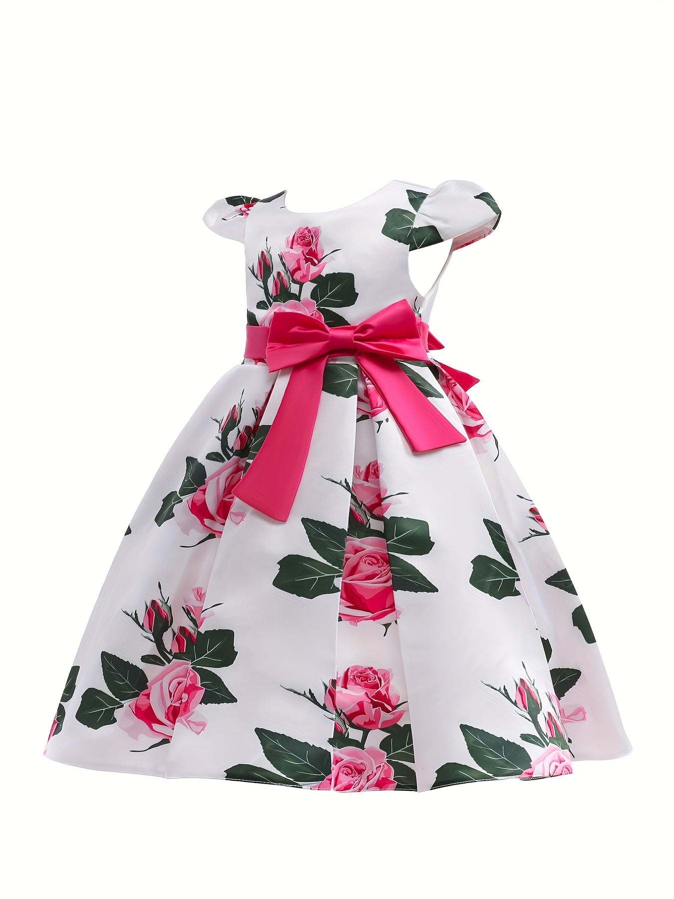 Children Eden 3-10 Years Girls Rose Print Dress