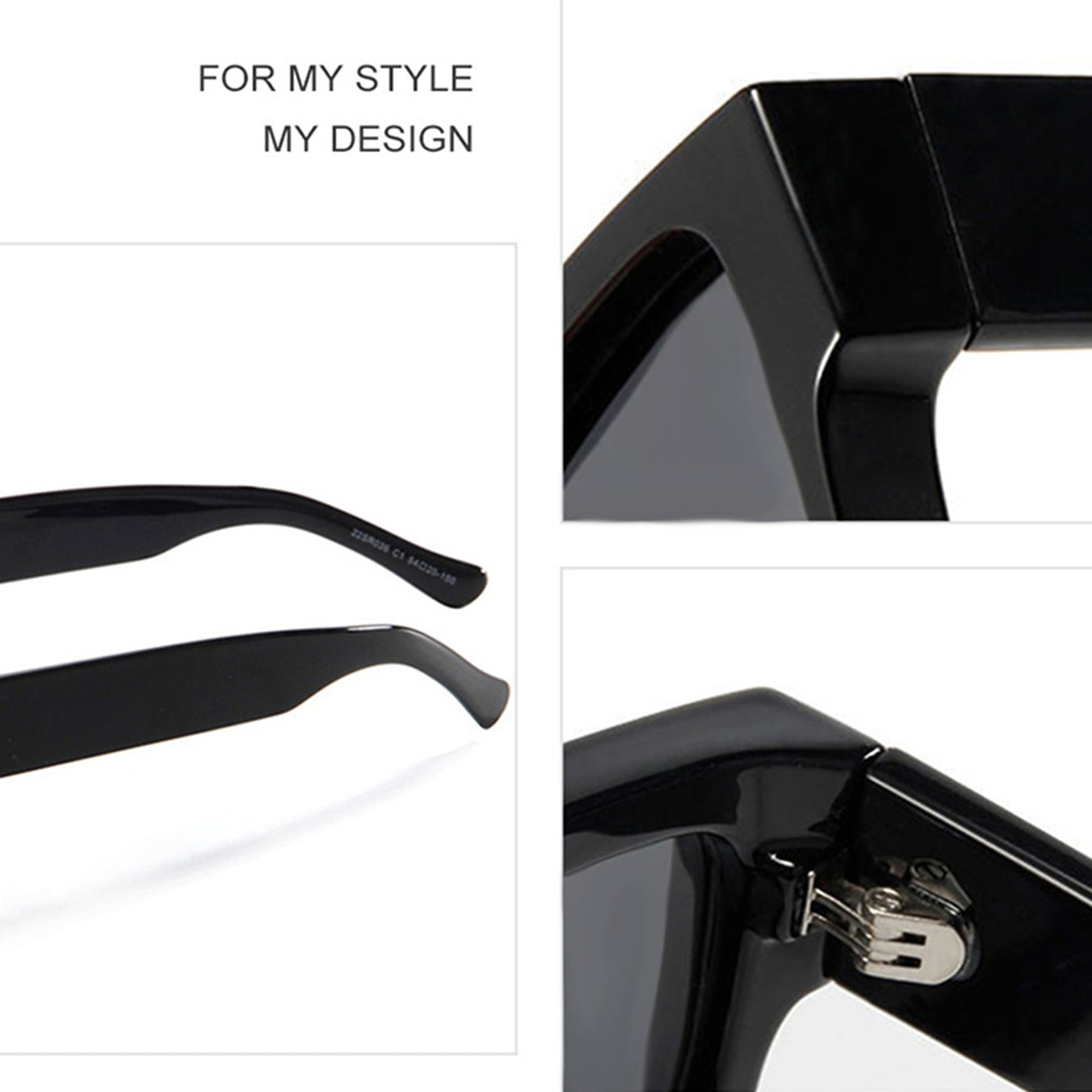 100% Acetate Square Men Fashion Glasses Classic Retro Polarized Driving Fishing Travel Beach Fashion Glasses for Male Female TAC Thick Crystal Eyeglasses Shade,Ideal Choice for Gifts with Business Full Package Set Case RC005