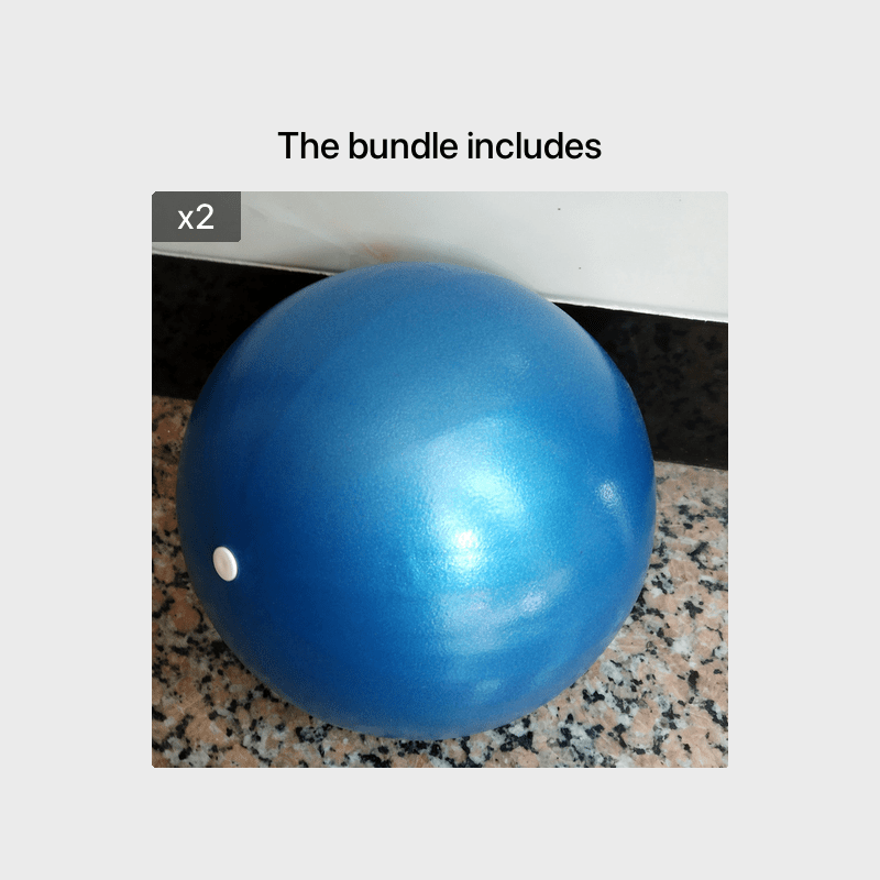 1pc 9.84-Inch  Yoga Ball for Shaping, Pilates Ball for Glutes, Home Fitness Balance Ball