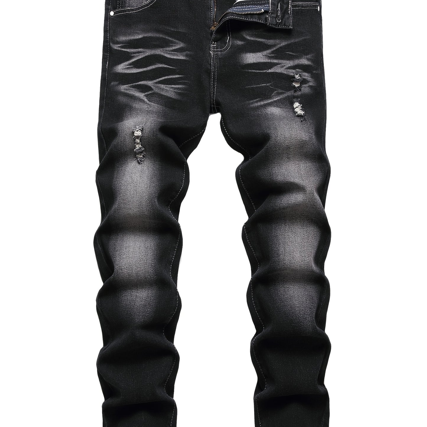 Men'S Slim Fit Jeans Stretch Ripped Skinny Jeans For Men, Fashion Straight Leg Comfort Flex Waist Casual, Pants For Men, Pantalones Para Hombr, Mens Sweatpants