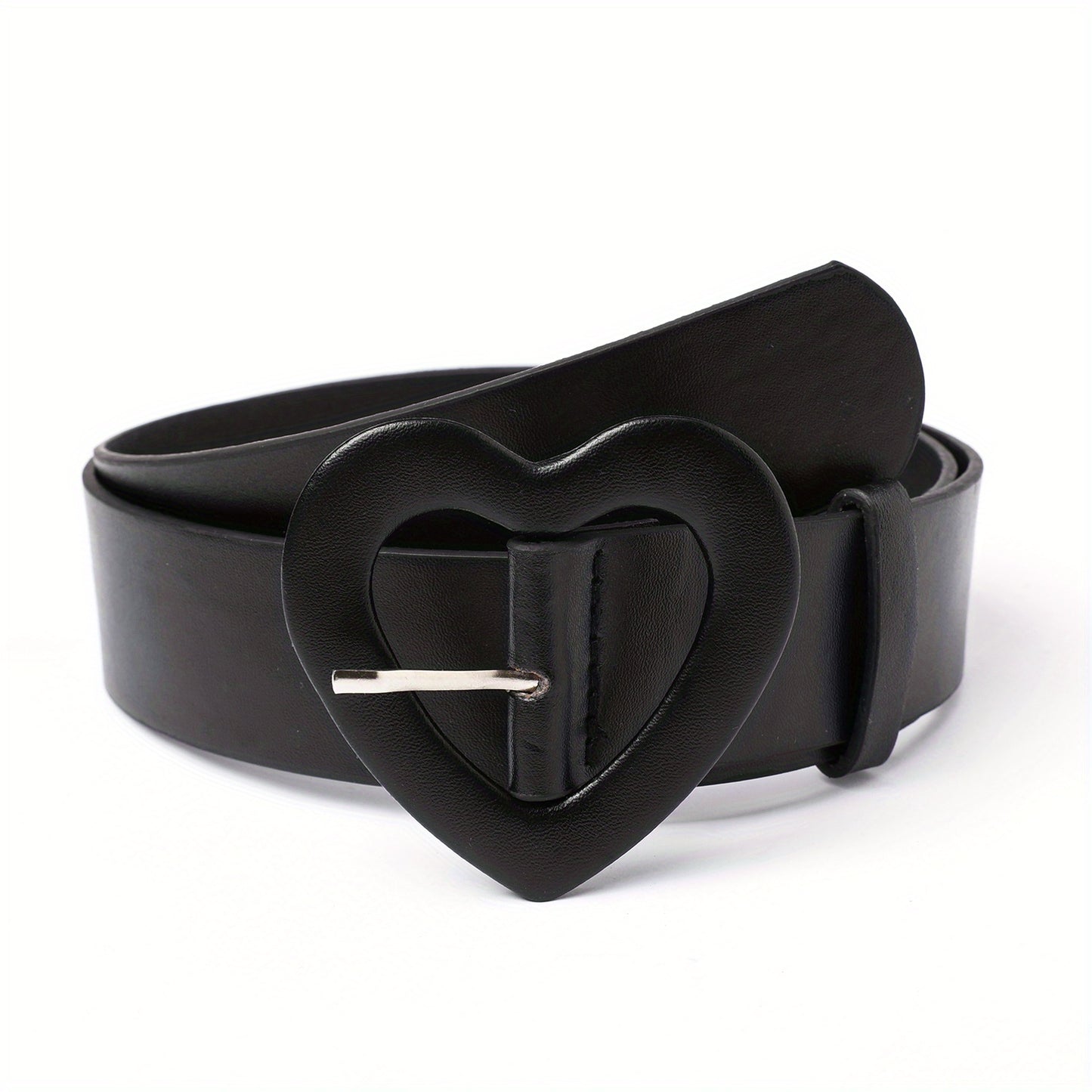 2023 New Pink Wide Belt for Women with Love Buckle and Rose Red Belt Decoration for Hot Girls