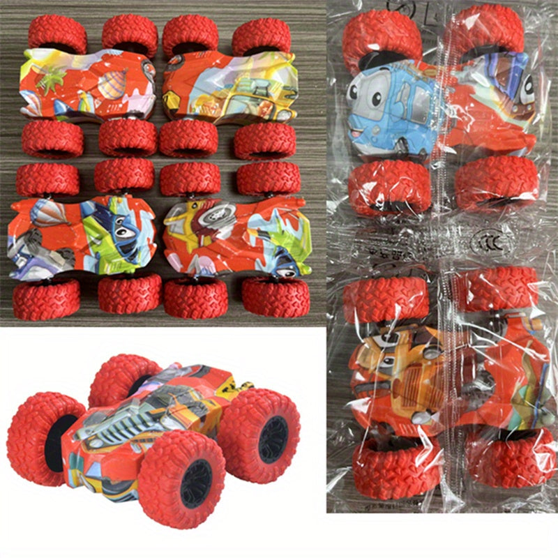 Fun Double-Side Vehicle Inertia Safety Crashworthiness And Fall Resistance Shatter-Proof Model For Kids Boy Toy Car Christmas, Halloween Gift