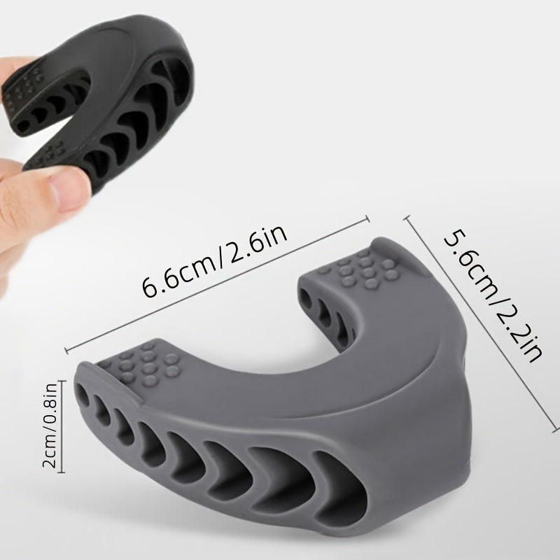 Silicone Facial Toning Exercise Device, 1 Piece Jawline Shaping Tool for Men & Women - Jaw Muscle Trainer, Enhancer for Facial Contour & Symmetry, Double Chin Reducer, Facial Beauty Tool - Unscented, Power-Free Operation, Bat