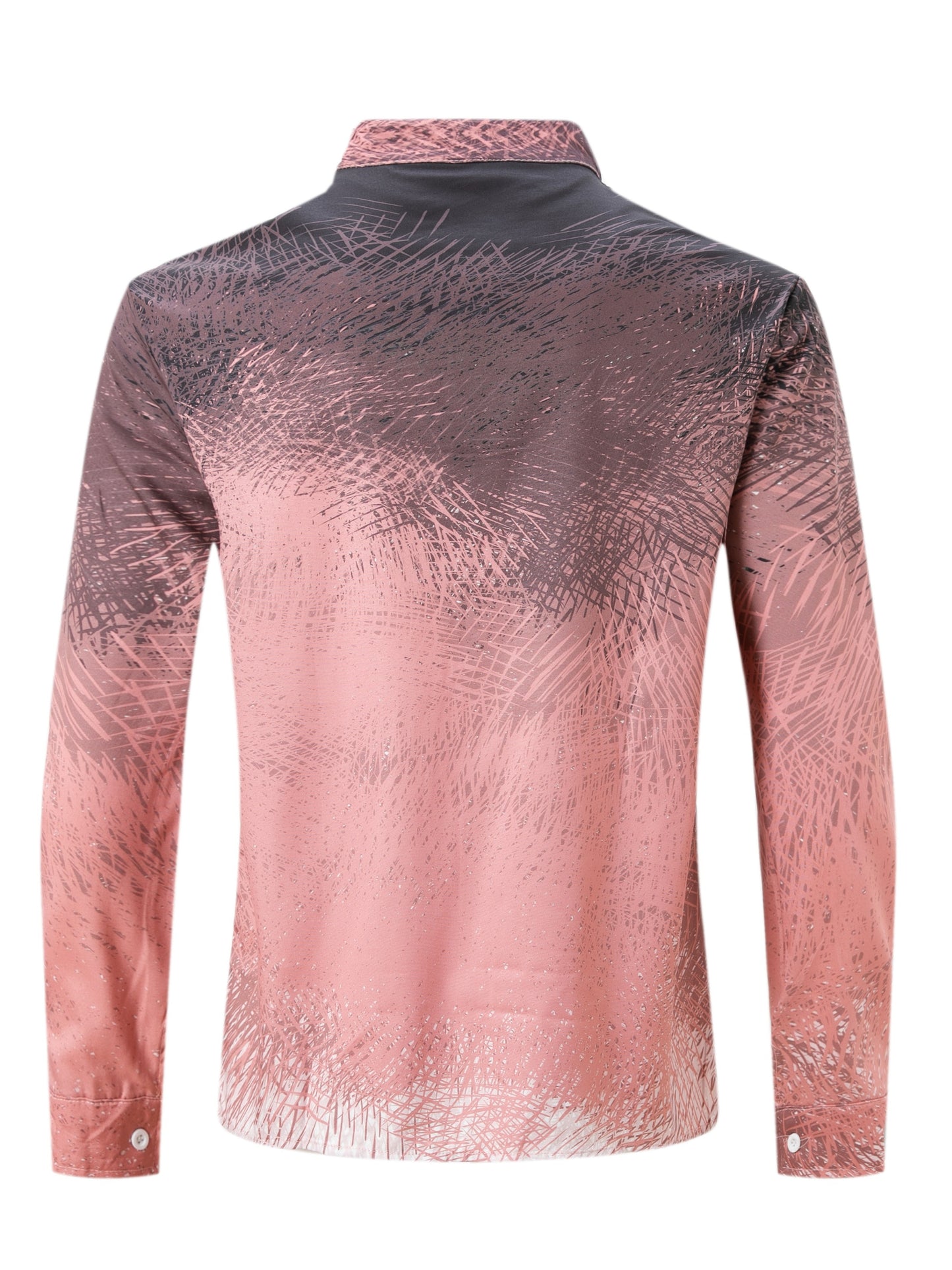 Mens Stylish Turn-Down Collar Long Sleeve Shirt - Fashionable Closure Design for Daily, Vacation, and Streetwear Outfits