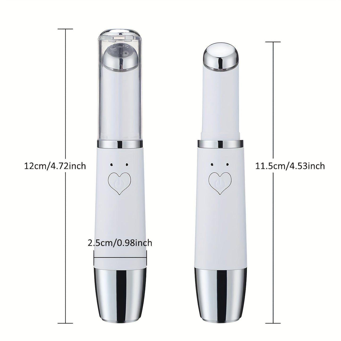 Rechargeable Heated Eye Massager Pen - Cosmetic Instrument - Hot & Cold Face Lifter, Relaxes Dark Circles, Eye Bags, Puffiness, Soothes Facial Tension, Perfect Birthday, Christmas Gift for Women and Men