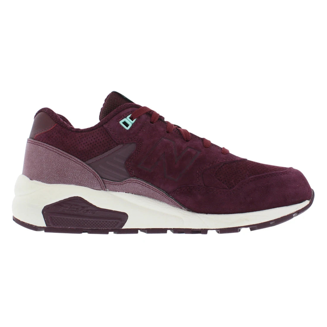 New Balance 580 Meteorite Medium Women's Shoes Color: Plum/White  100% Authentic