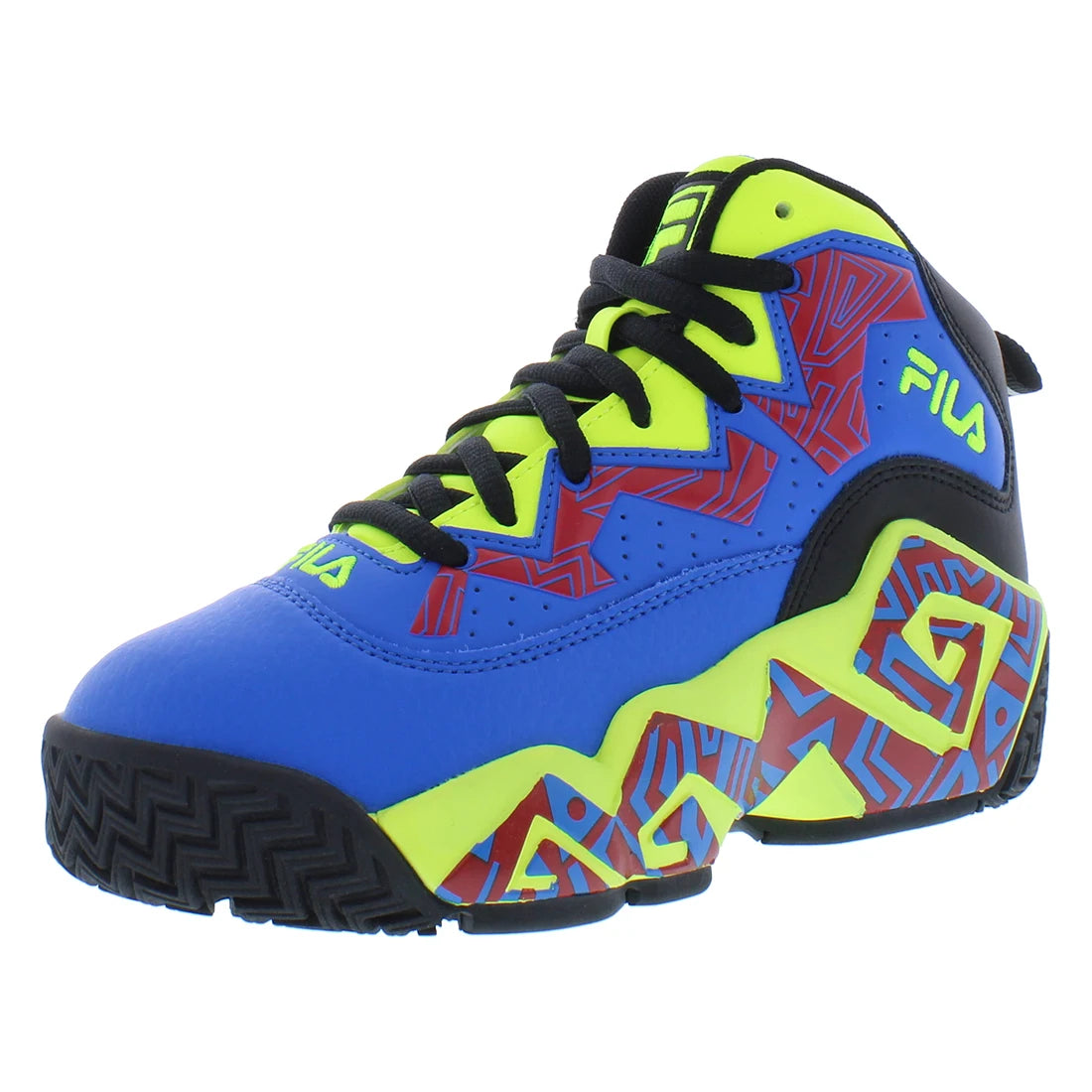 Fila MB Girls' Blue/Lime Sneakers USB Lighted Sport School Shoes for Students Children's Age Group | 100% Authentic ✅