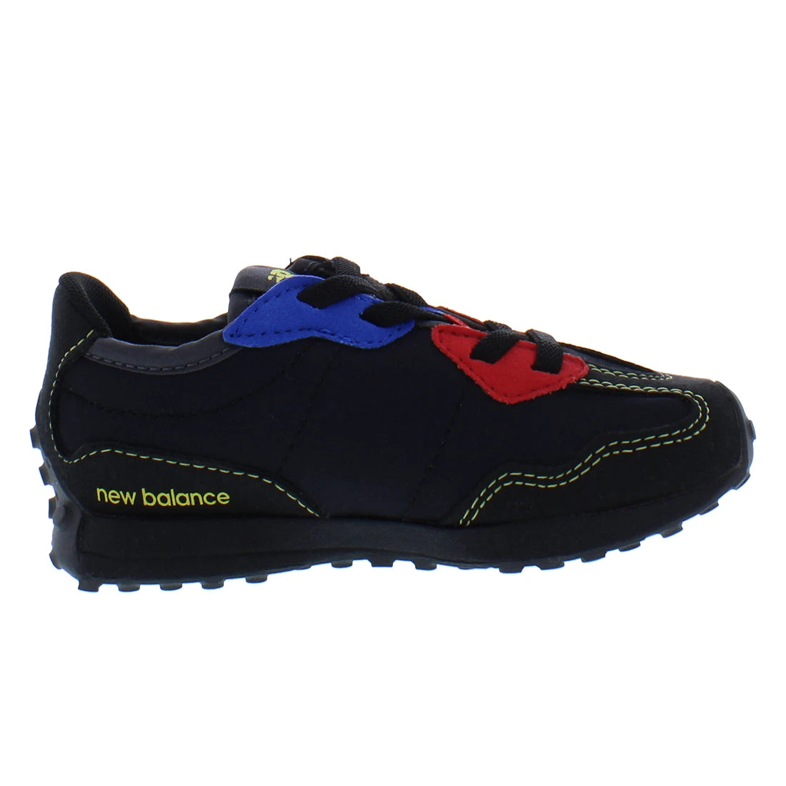 New Balance 327 Infant/Toddler Shoes Color: Black/Red/Blue  100% Authentic